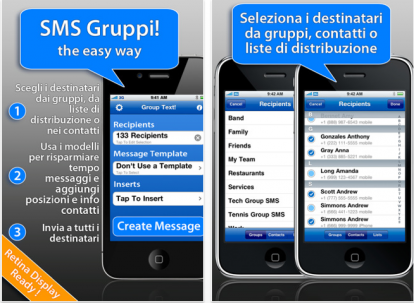 Primo update per SMS Gruppi + 3 codici in regalo!