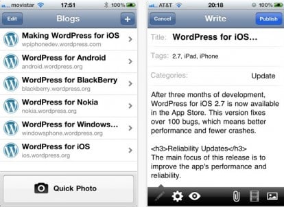 WordPress per iPhone si aggiorna alla versione 2.8.3 introducendo alcune migliorie