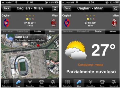 Diretta Calcio, l’applicazione per seguire la Serie A in diretta su iPhone