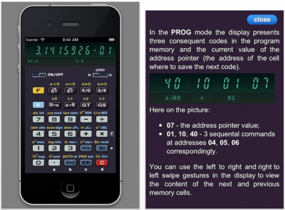 MK61+, calcolatrice programmabile in stile Electronika MK 61 per iPhone