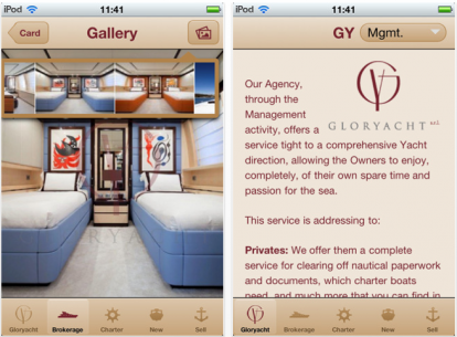 Gloryacht, l’applicazione ufficiale ora su App Store