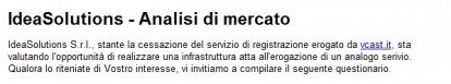 Analisi di mercato IdeaSolutions: valutare la realizzazione di un servizio simile a vCast