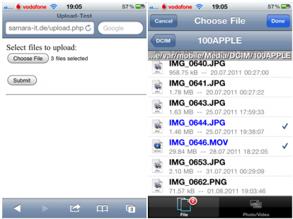 Safari Upload Enabler, l’upload diretto dei file arriva su Safari! [Cydia]
