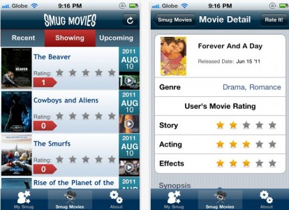 Smug Movies, l’app social per gli amanti dei film
