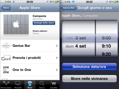 La data di apertura dell’Apple Store Campania svelata in anteprima dall’applicazione ufficiale Apple