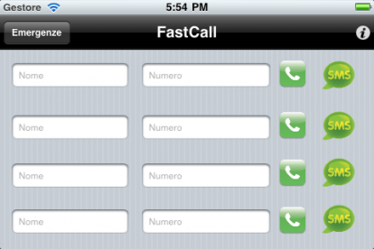 FastCall, l’applicazione che permette di chiamare o inviare SMS rapidamente a quattro dei propri numeri preferiti! [Anteprima]