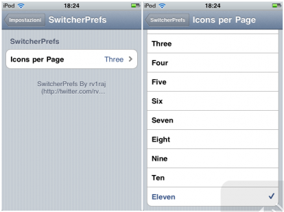 SwitcherPrefs, un tweak gratuito per scegliere quante icone avere nel Multitasking [Cydia]