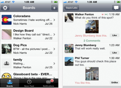 Glassboard, l’app gratuita che consente di creare chat di gruppo private