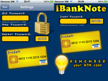 iBankNote: ricorda i codici bancari senza spremerti le meningi