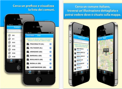 Prefissi e Comuni Italiani, la nuova app gratuita per iPhone