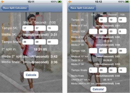 Race Split Calculator l’app gratuita per le gare podistiche