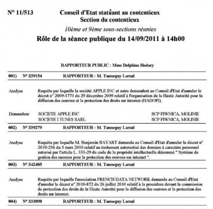 Francia: Apple chiede l’annullamento della legge antipirateria