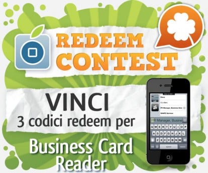 CONTEST: vinci 3 codici redeem per Business Card Reader [VINCITORI]