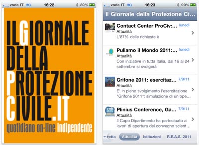 Il Giornale della Protezione Civile in versione iOS!