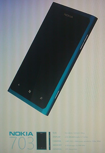 Nokia 703 con Windows Phone, spunta un’immagine in rete