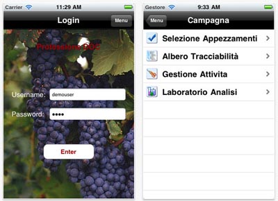 Professione DOC: l’applicazione iOS per la gestione dei cicli di produzione e della tracciabilità delle produzioni vitivinicole!