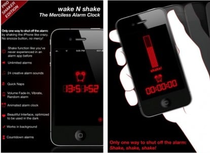 Wake and Shake, l’app che ti farà sempre svegliare