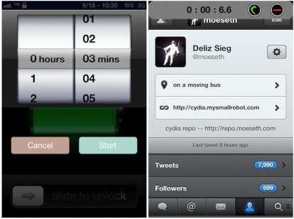 TimerBar, per visualizzare il timer anche dopo aver chiuso l’app Orologio – Cydia