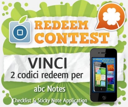 CONTEST: vinci 2 codici redeem per abc Notes [VINCITORI]