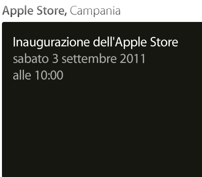 Ufficiale: l’Apple Store Campania apre sabato 3 settembre