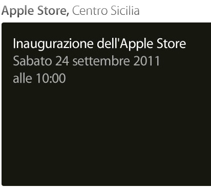 Il 24 settembre apre l’Apple Store di Catania