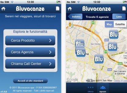 Nuove app Bluvacanze e Vivere&Viaggiare su App Store