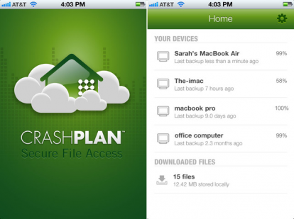 CrashPlan, l’applicazione ufficiale sbarca su App Store