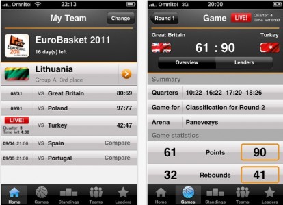 EuroBasket 2011 Live: l’app per seguire gli europei di Basket