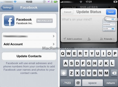 In iOS 5 arriverà anche l’integrazione diretta con Facebook?