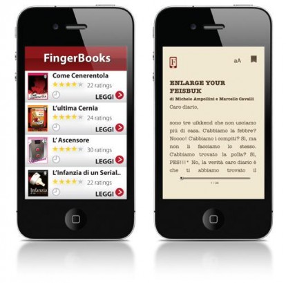 Arrivano i FingerBook per iPhone, mini e-book da leggere al volo