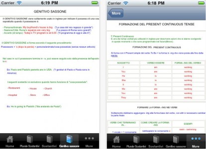 Grammatica Inglese, una completa applicazione per studiare ed imparare la grammatica inglese con il vostro iPhone
