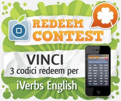 CONTEST: vinci 3 codici redeem per iVerbs English [VINCITORI]