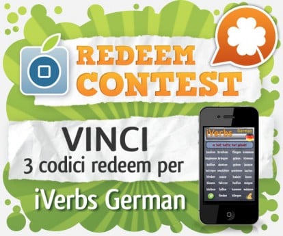 CONTEST: vinci 3 codici redeem per iVerbs German [VINCITORI]