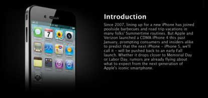 Un’infografica ci mostra i rumors più accreditati sull’iPhone 5