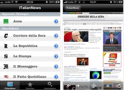 Italian News 2.1 disponibile su App Store