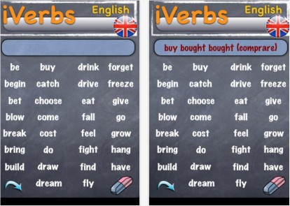 Pronto a ripassare i verbi irregolari inglesi? In tuo aiuto iVerbs English