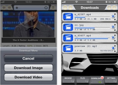 Maxi Downloader, l’app iPhone per scaricare file da internet