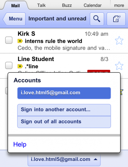 La webapp di Gmail gestisce ora gli account multipli