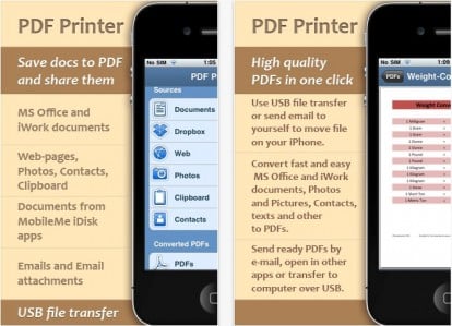 PDF Printer, per salvare documenti in PDF con il vostro iPhone