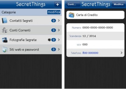 SecretThings, il tuo luogo segreto per proteggere dati e foto