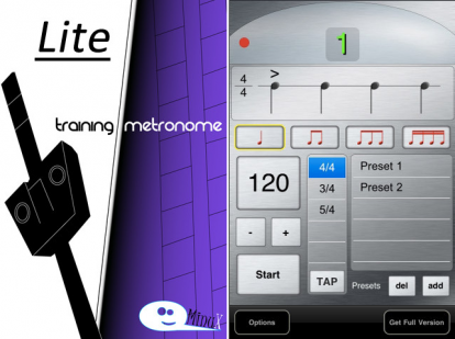 Training Metronome Lite, per avere un metronomo sempre a portata di mano