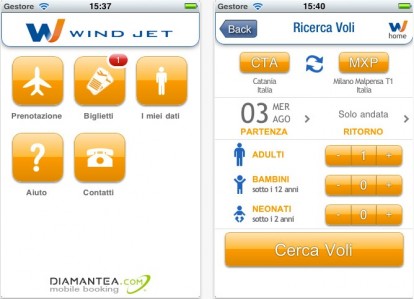 Wind Jet, per prenotare un volo Wind Jet dal vostro iPhone
