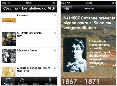 Cèzanne – Les ateliers du Midi’ è l’applicazione che ci farà da guida alla mostra in corso al Palazzo Reale di Milano