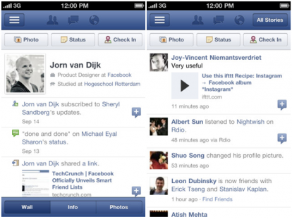 Facebook per iPhone si aggiorna e diventa applicazione universale: nuova grafica!