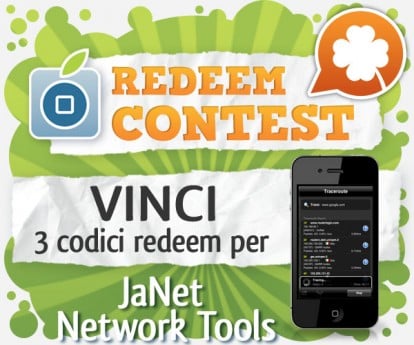 CONTEST: vinci 3codici redeem per JaNet – Network Tools [VINCITORI]