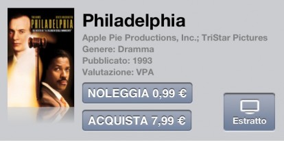 “Philadelphia” (1993) è il film in offerta della settimana su iTunes