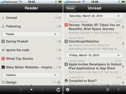 Reeder: nuovo aggiornamento per uno dei migliori lettori RSS su iPhone