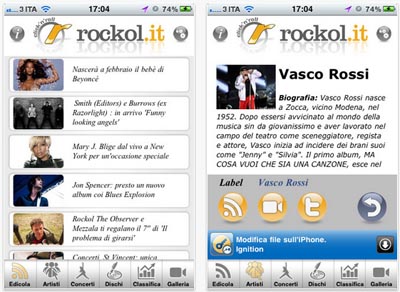 Rockol.it: l’applicazione ufficiale dell’omonimo sito di riferimento per la musica in Italia