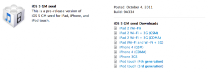 Ecco tutte le novità di iOS 5 GM riassunte in un unico articolo [IN AGGIORNAMENTO!]