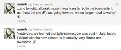 JailbreakMe.com, rientrato l’allarme: il dominio appartiene ora a Saurik